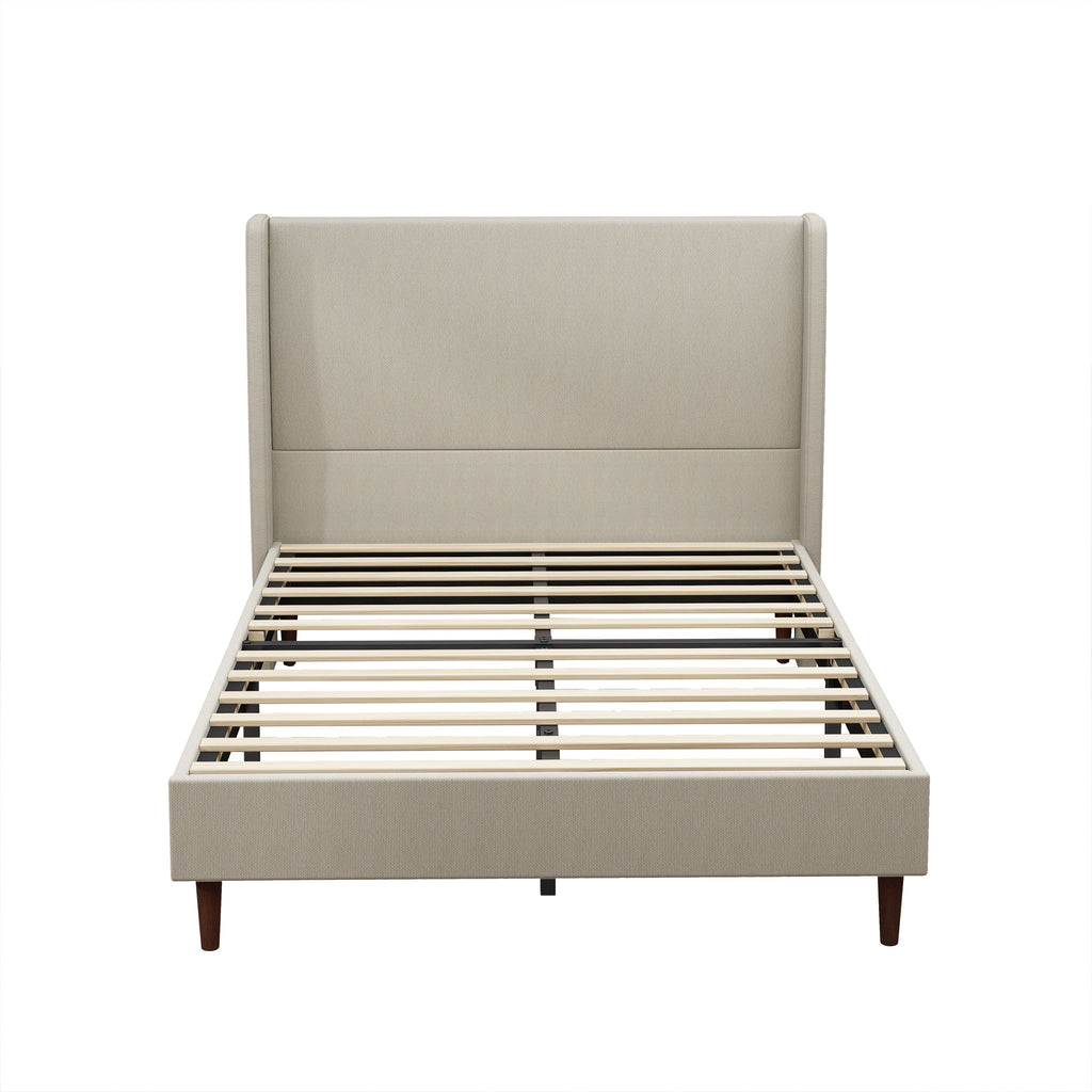 Upholstered Bed With High Headboard Design