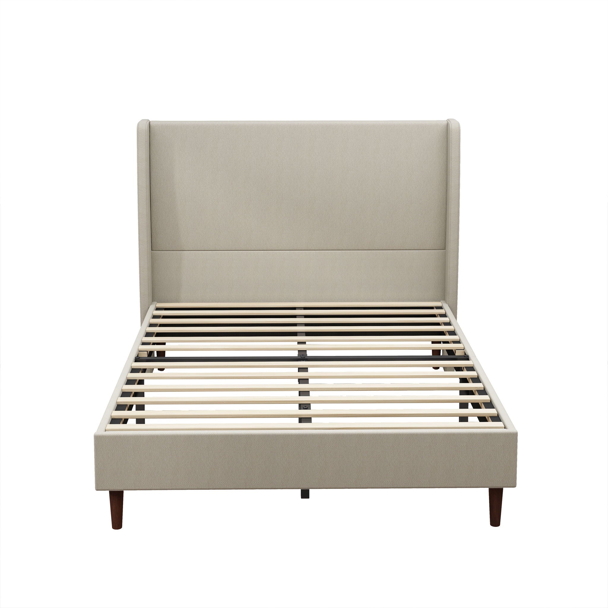 Upholstered Bed With High Headboard Design