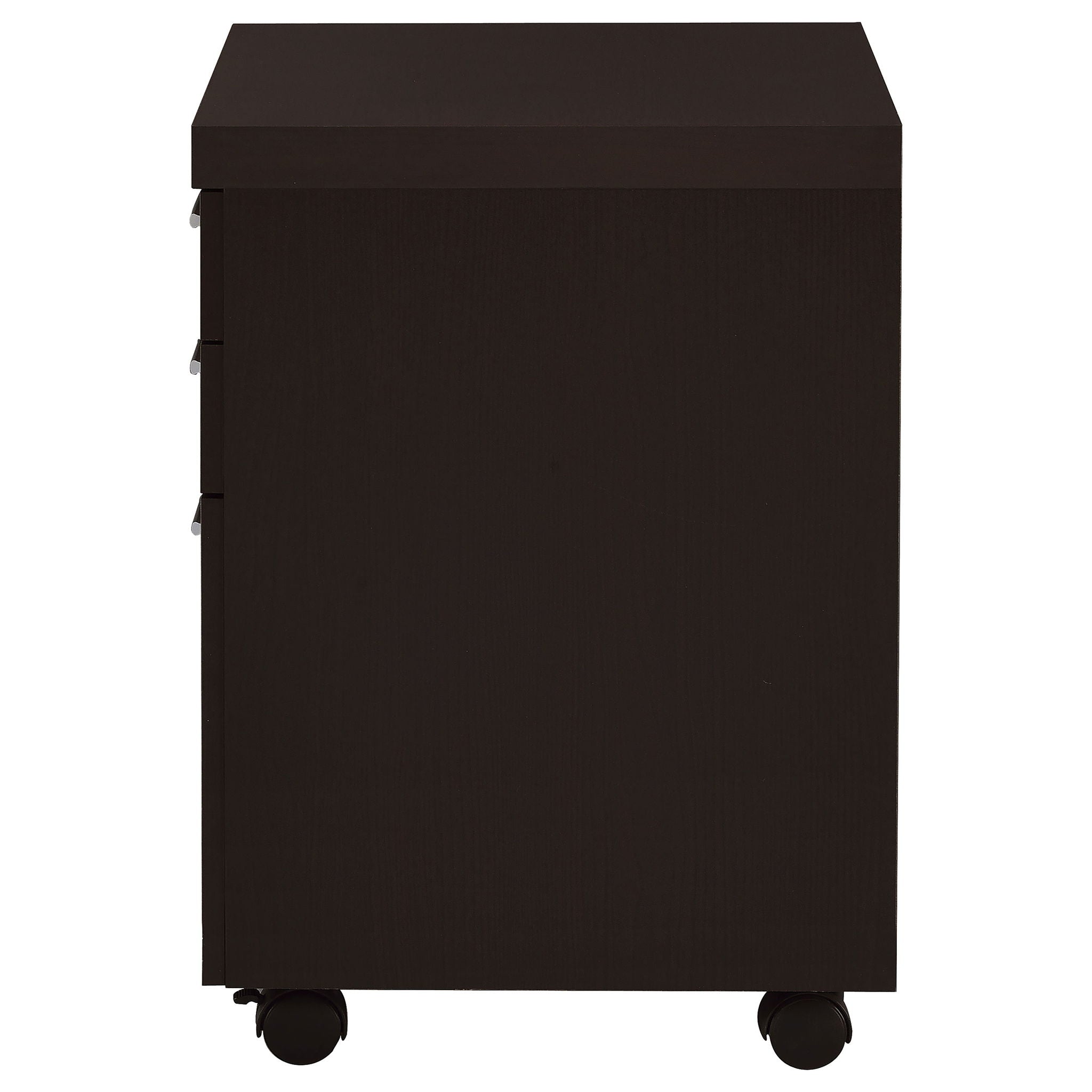 3 Drawer File Cabinetб Compact Office Storage For Home - Brown