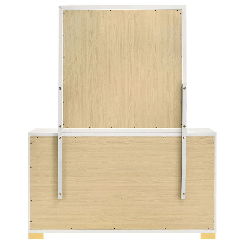 6 Drawer Dresser With Mirror - White
