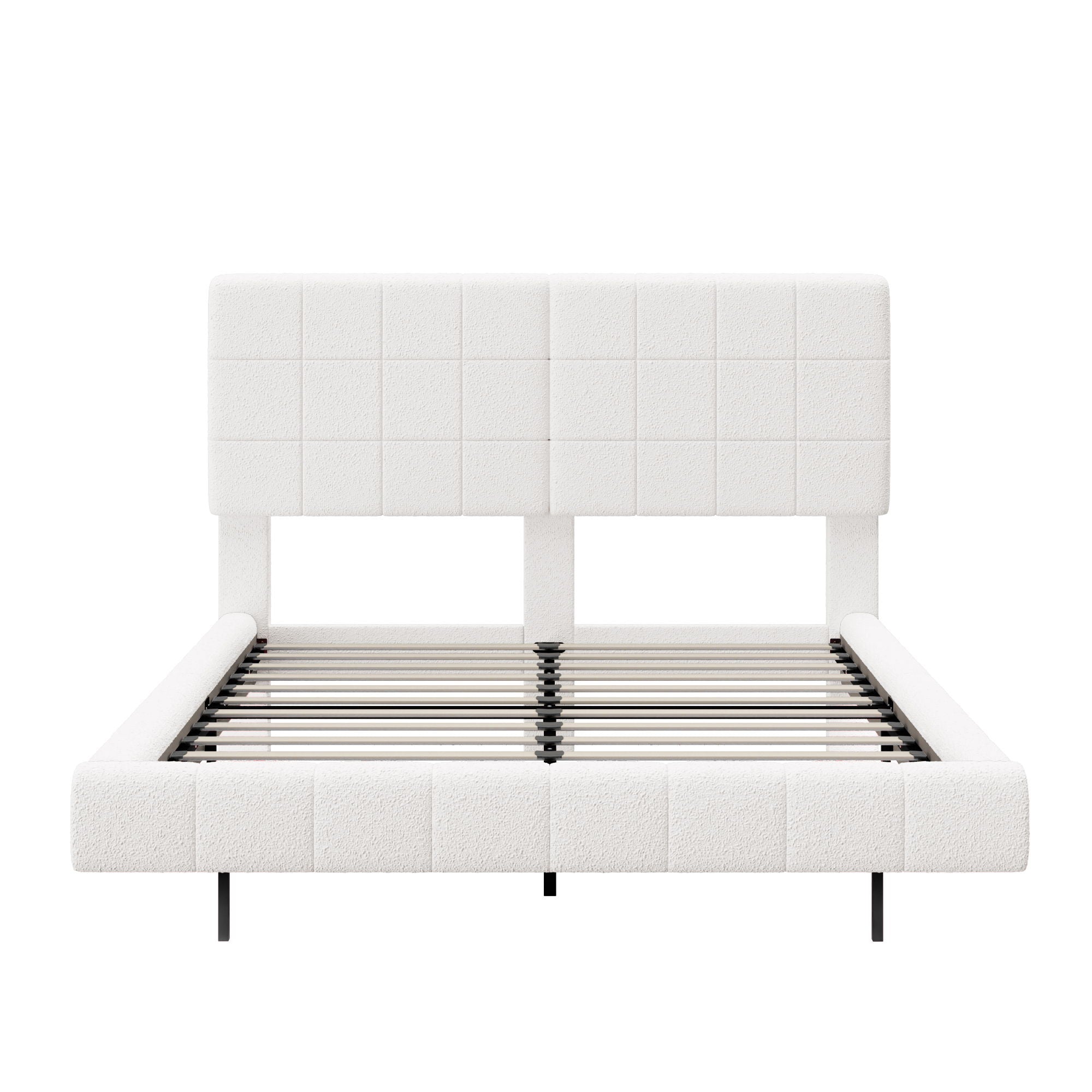 Floating Bed With Light, Soft Touch Surface