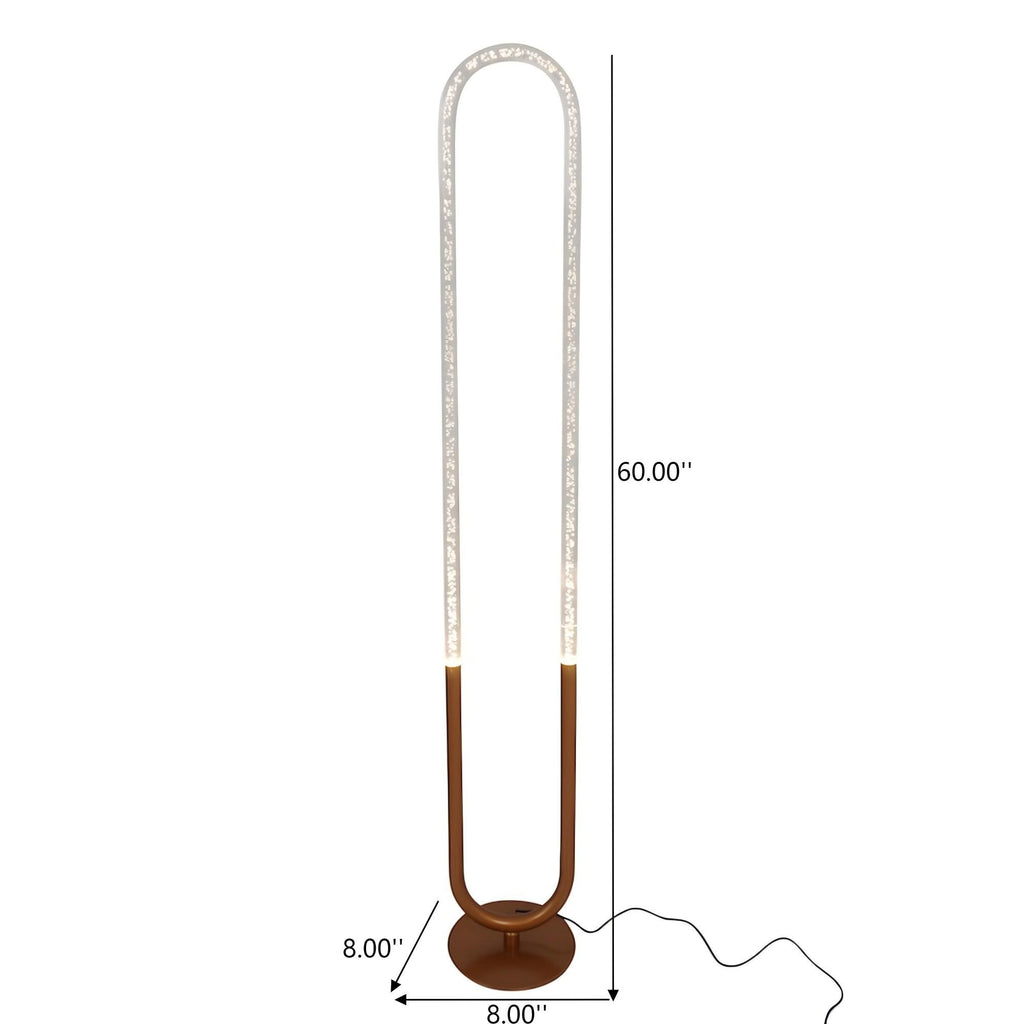 Zeon - LED Floor Lamp, 110 - 120V - Bronze