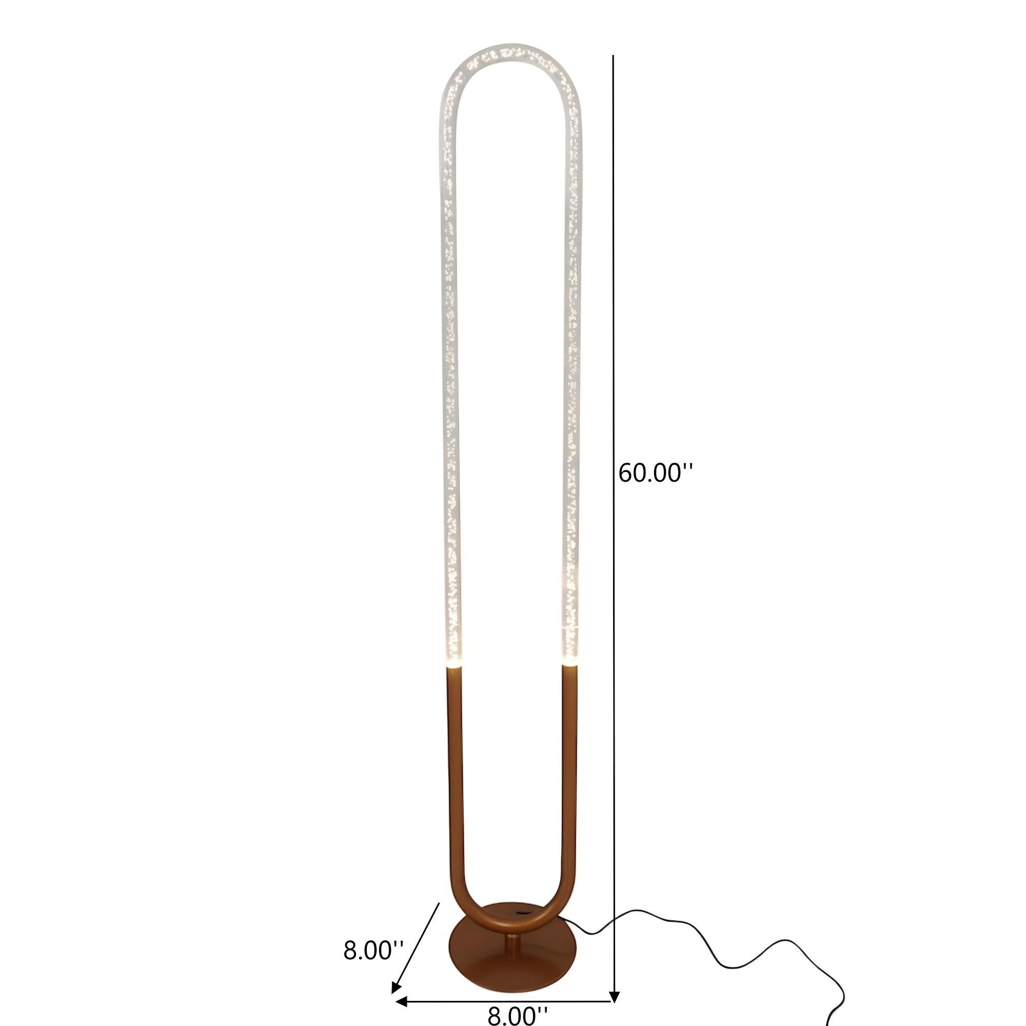 Zeon - LED Floor Lamp, 110 - 120V - Bronze