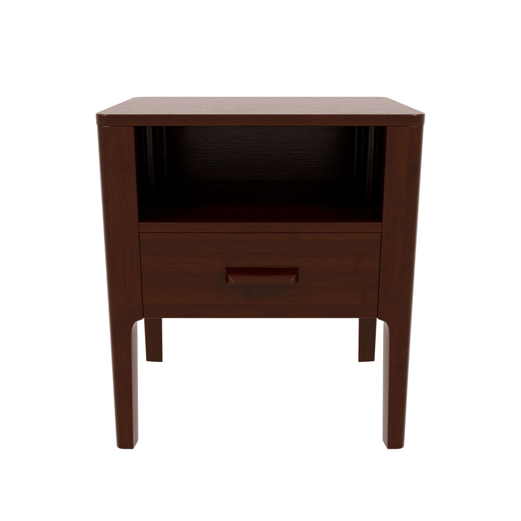 Modern Nightstand With Drawer And Open Shelf