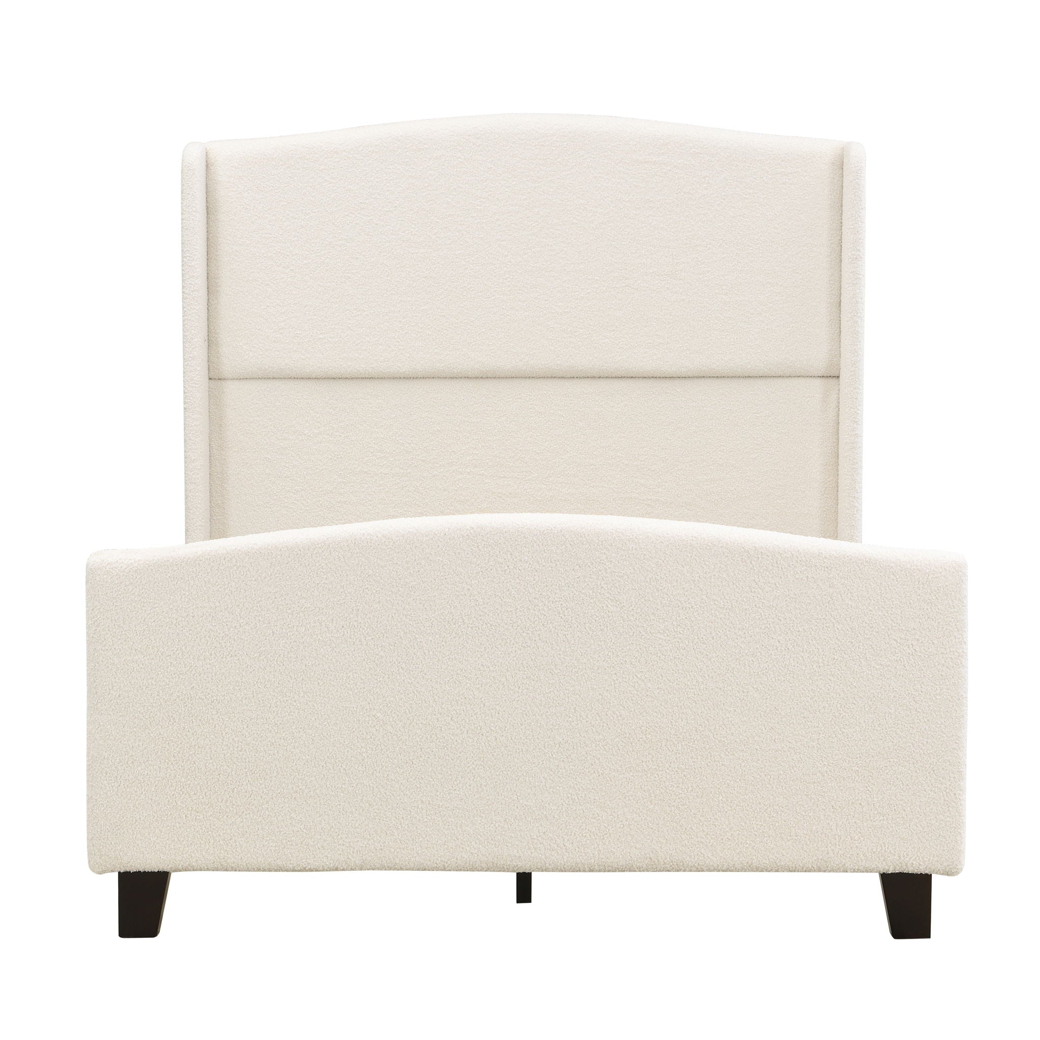Platform Bed Frame With Tall Headboard And High Footboard