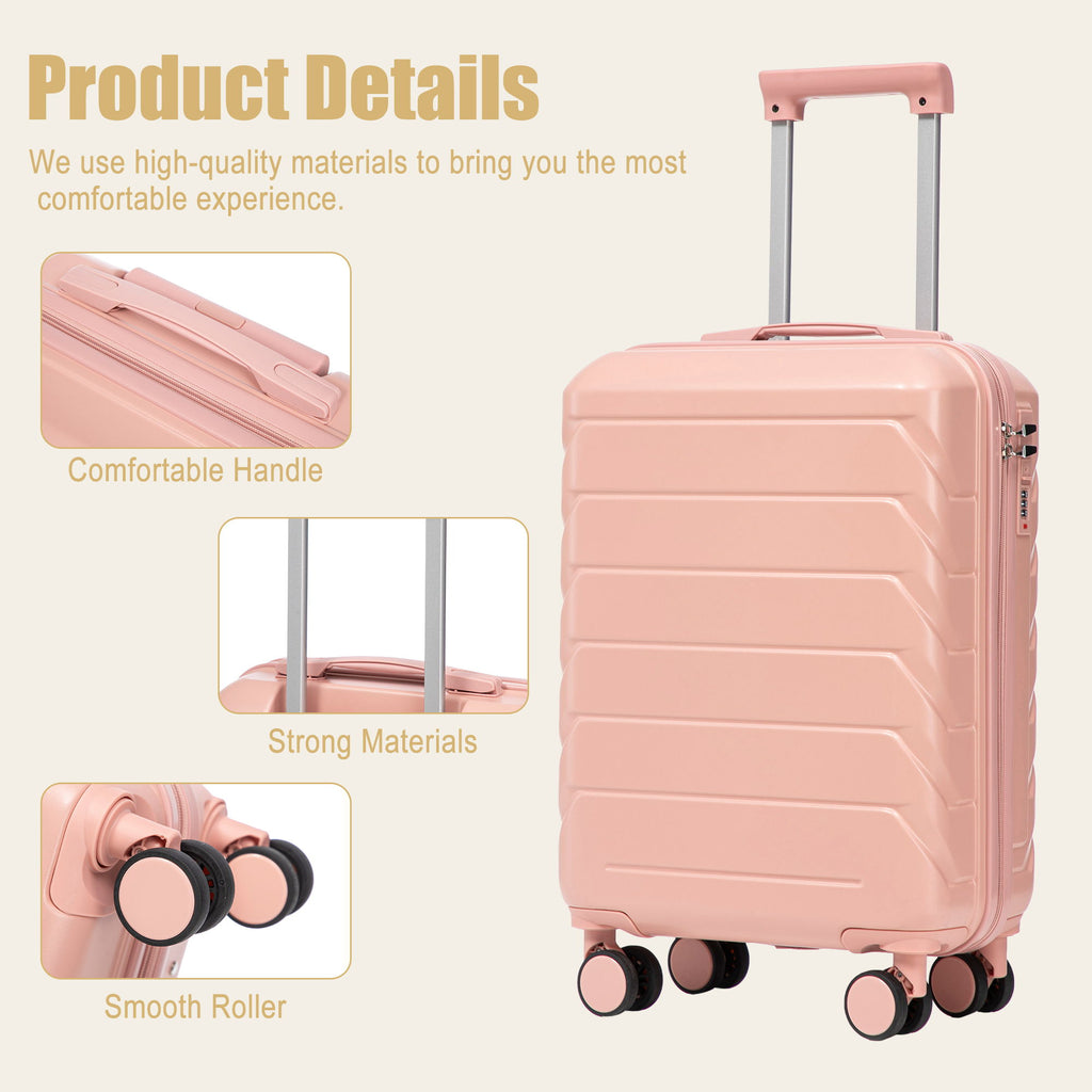 Hard Shell Travel Luggage With Scratch Resistant Surface
