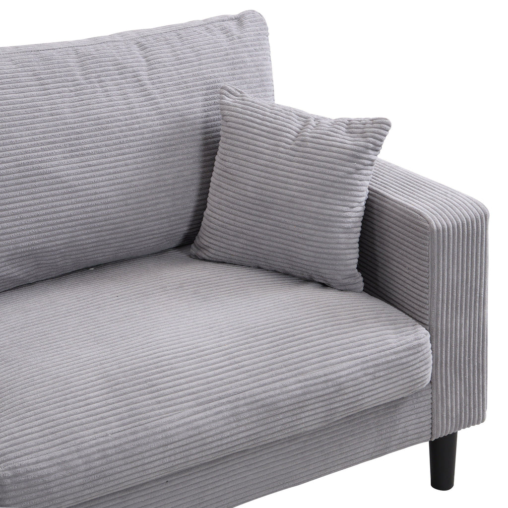 Modern Upholstered 3 Seat Sofa, High Resilience