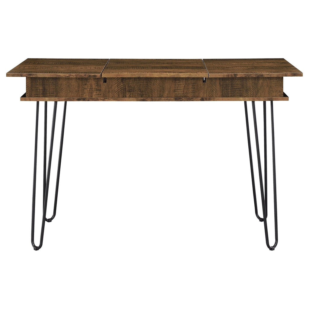 Writing Desk With 4 Hidden Storages - Brown