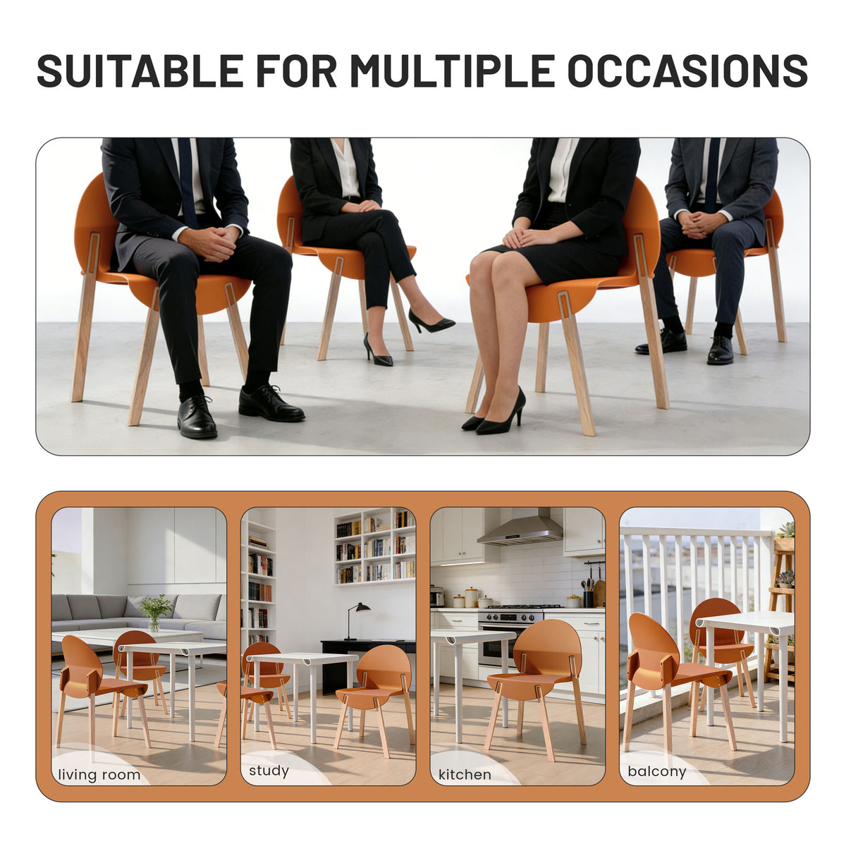 4 Piece Set Of Single Chairs With A Folding Square Table