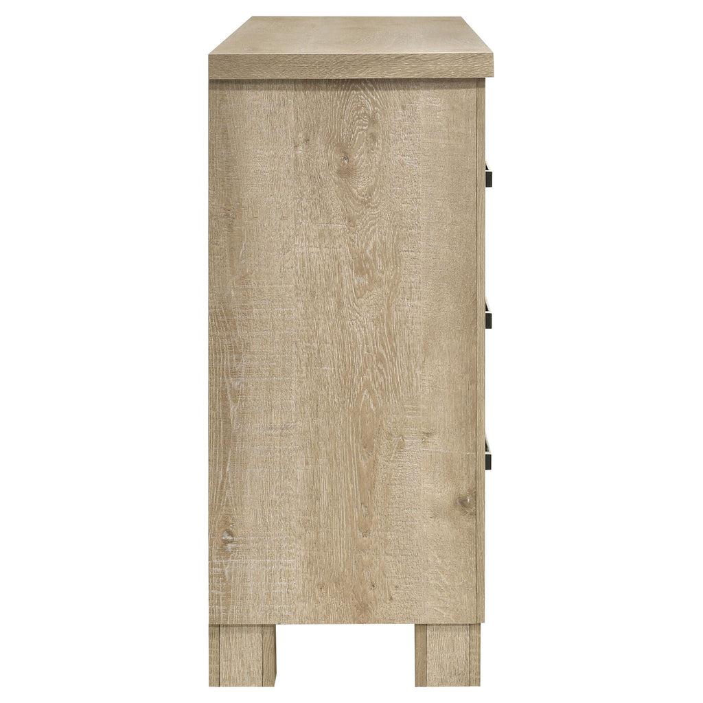 Sansome - 6 Drawer Bedroom Dresser With Pulls - Oak