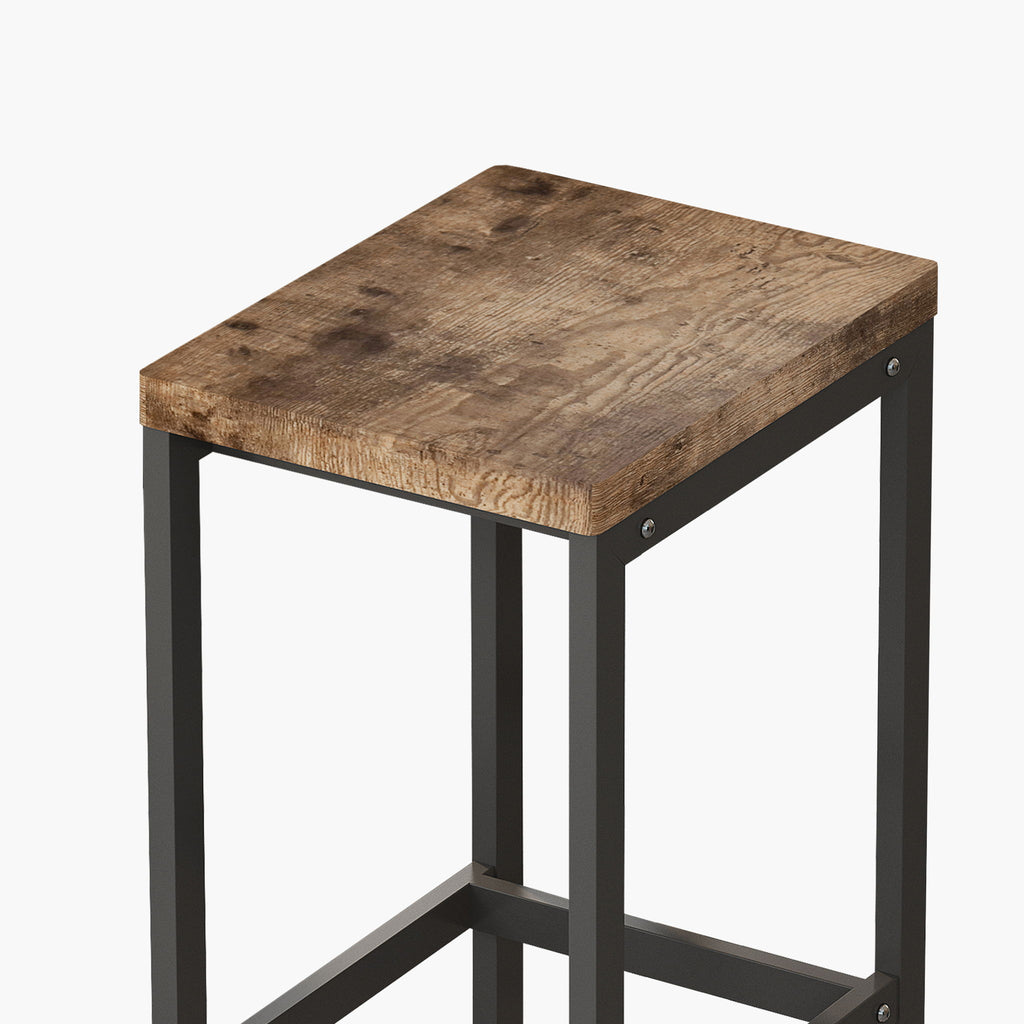 Modern Design Long Dining Table Set With 3 Stools