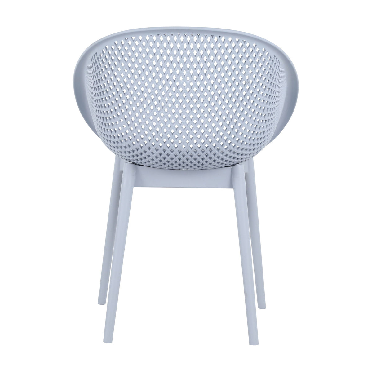2 Piece Durable Single Chair With Hollow Out Design