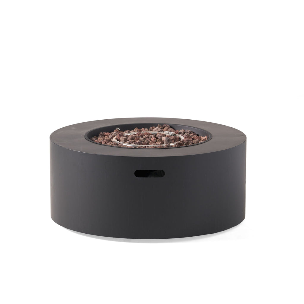 Round Iron Fire Pit With 40, 000 Btu