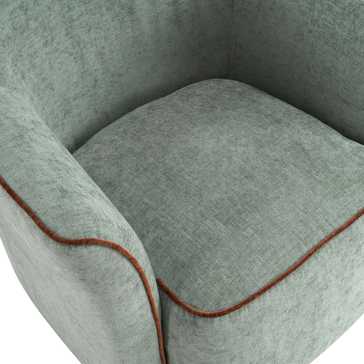 360° Swivel Accent Chair With Flared Arms