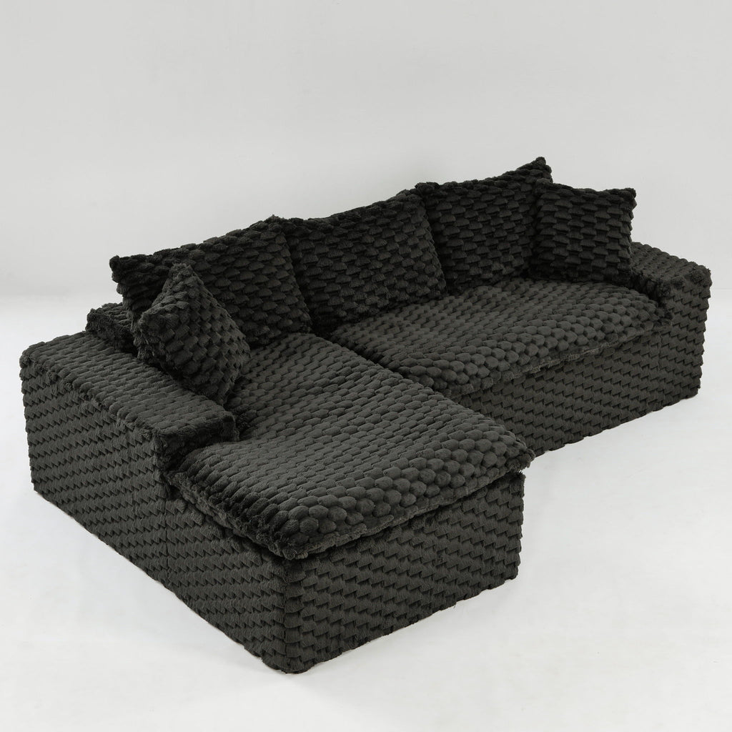 Modular Sofa, Convertible Twin Seat With Chaise Lounge