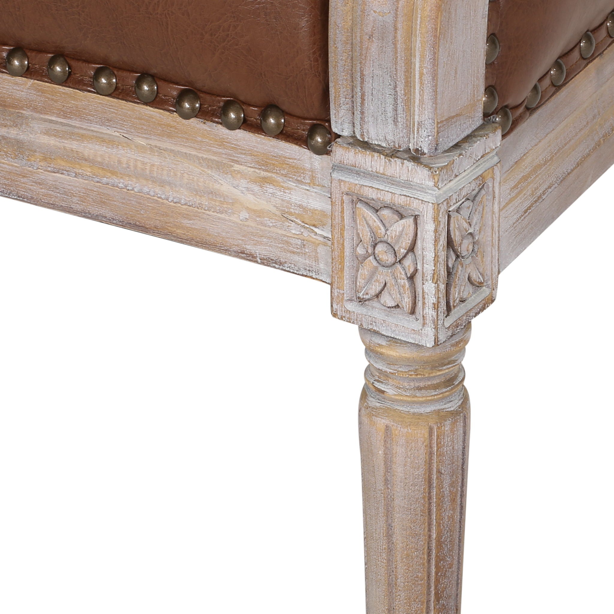 French Country Chesterfield Style Tufted Loveseat
