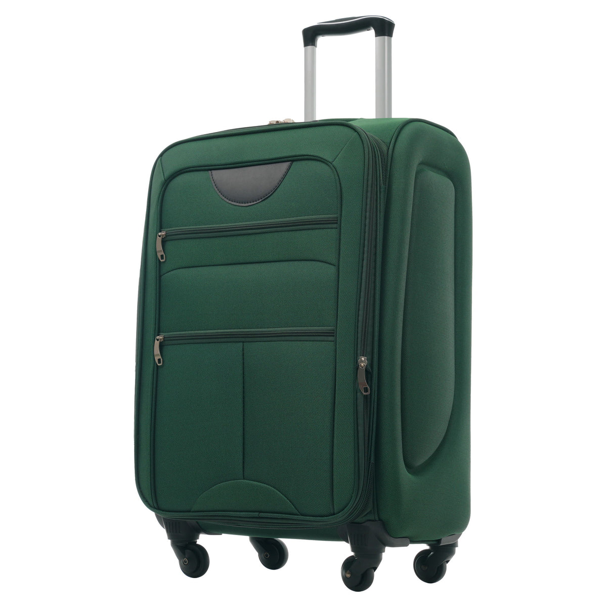 Softside Luggage Expandable 3 Piece Set Upright Spinner Lightweight Suitcase