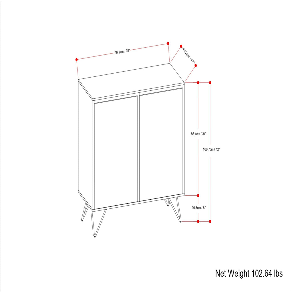 Hunter - Medium Storage Cabinet - Natural