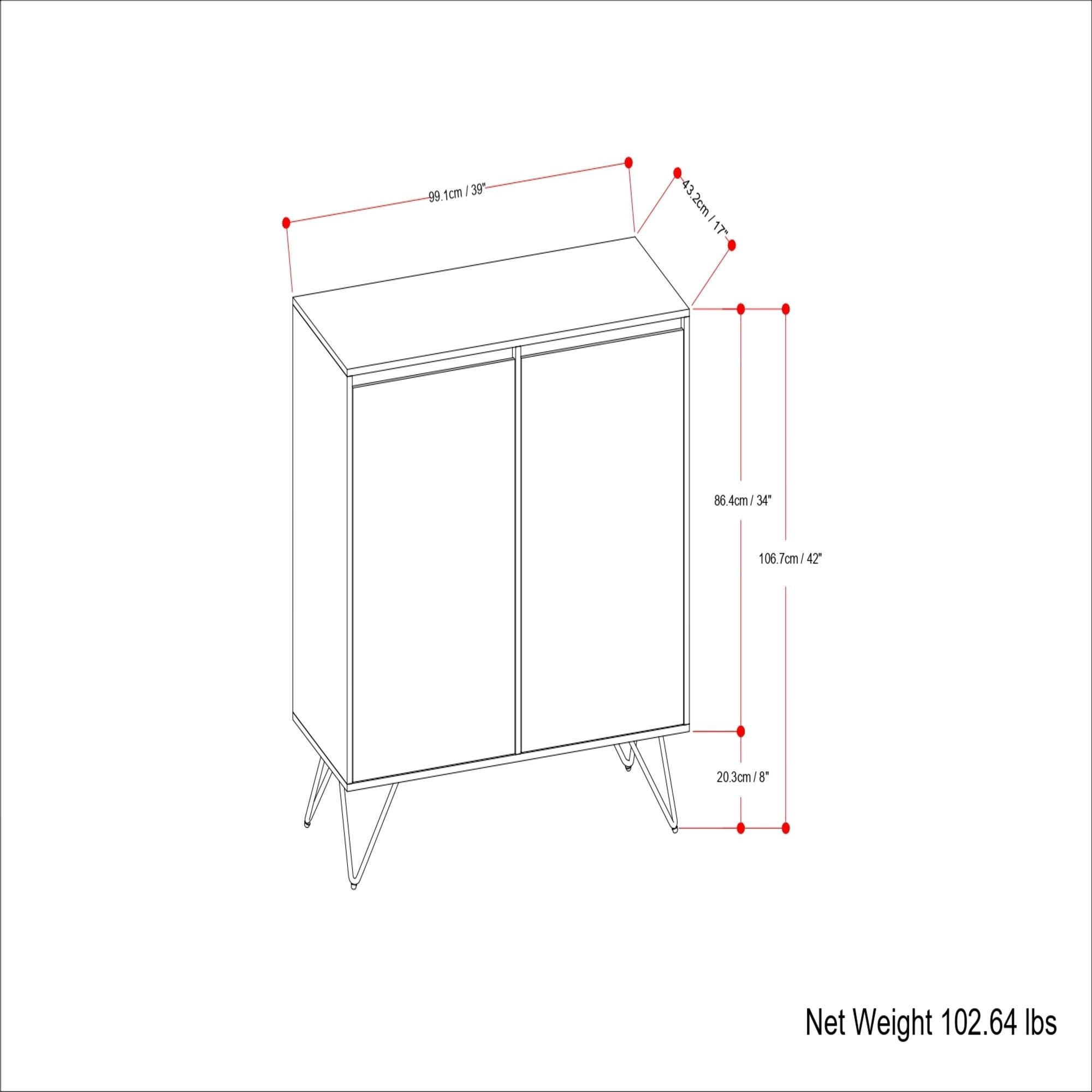 Hunter - Medium Storage Cabinet - Natural