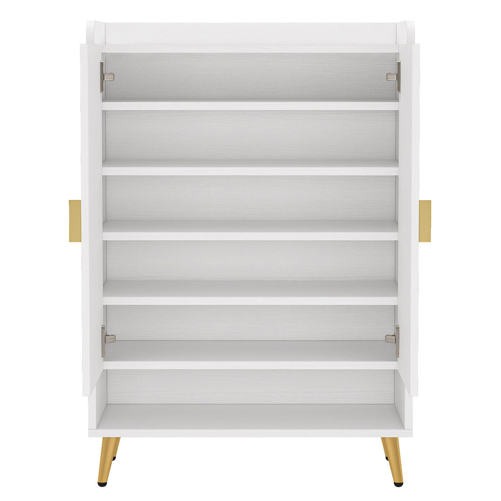 Shoe Cabinet With Doors, 7 Tier Storage Organizer