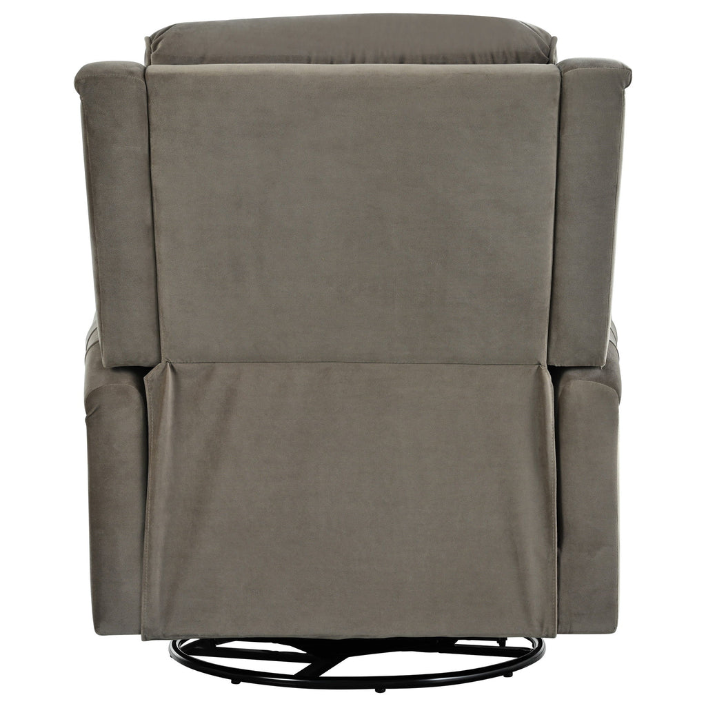 360 Degrees Swivel Recliner Manual Rocking Recliner Home With Adjustable Backrest