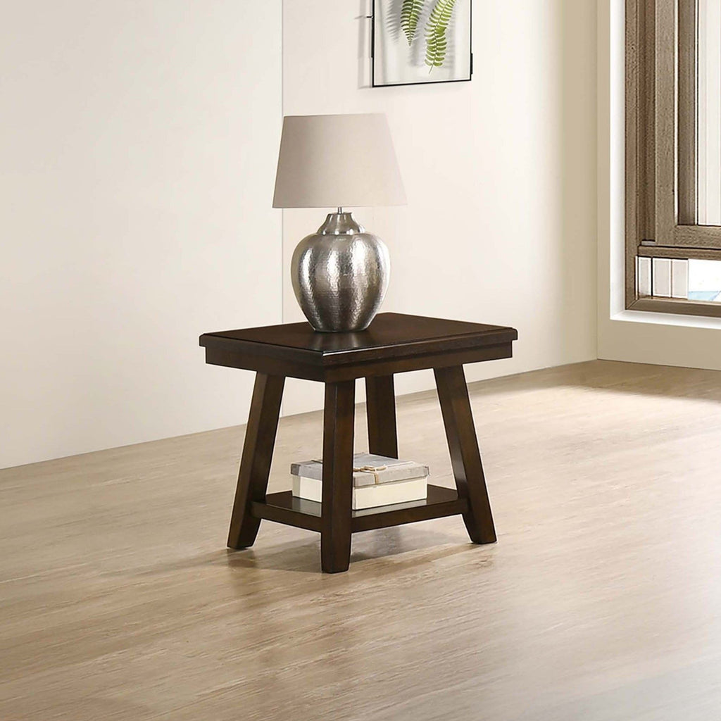 3 Piece Occasional Table Se, Coffee Table, End Table & Sofa Table - Walnut
