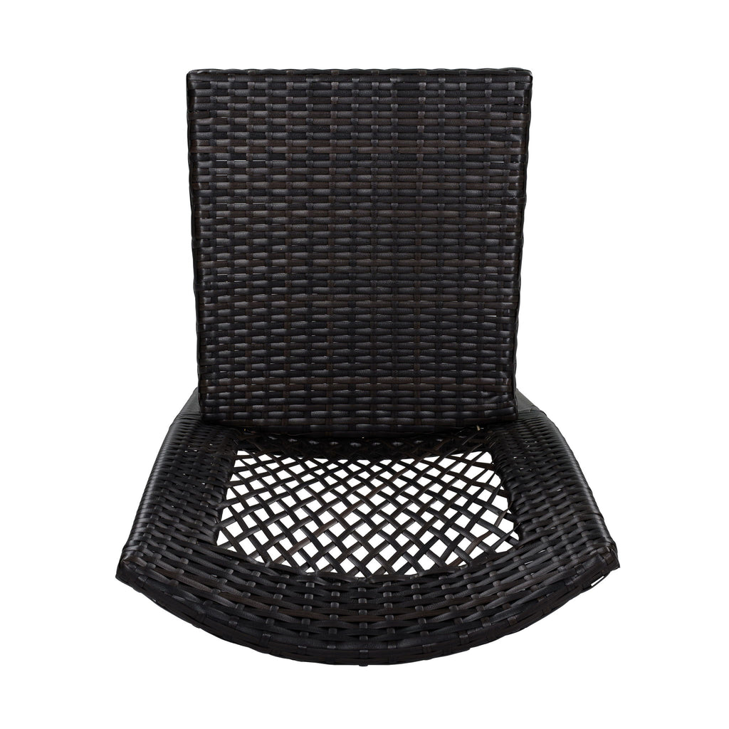 5 Piece Patio Dining Set With Chairs, Outdoor Furniture - Brown Multi / Light Teak