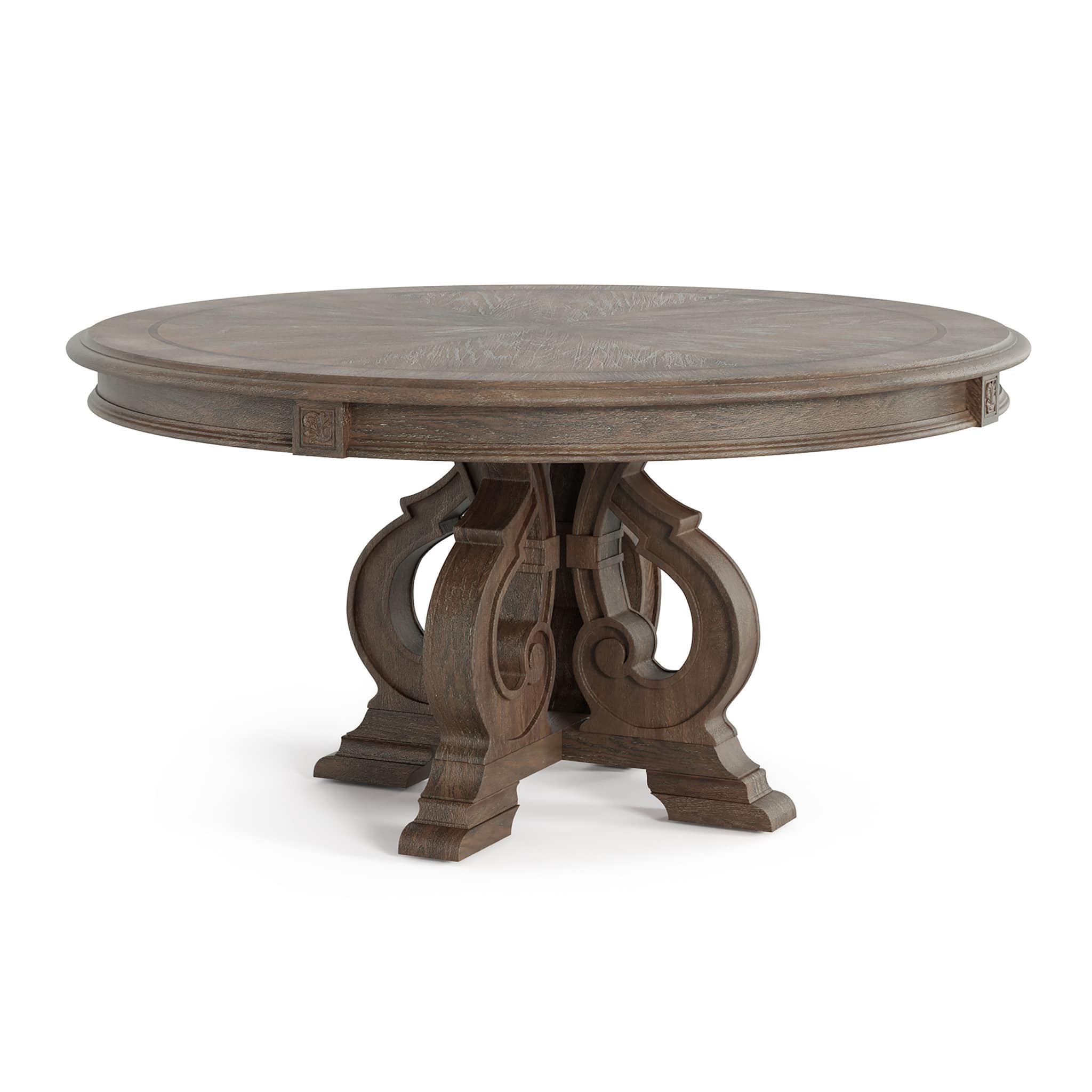 Elegant Dining Set Round Table And Side Chairs