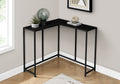 Corner Accent Console Table For Entryway, Contemporary & Modern - Black