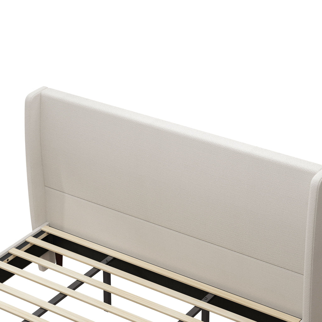 Upholstered Bed & High Headboard Design