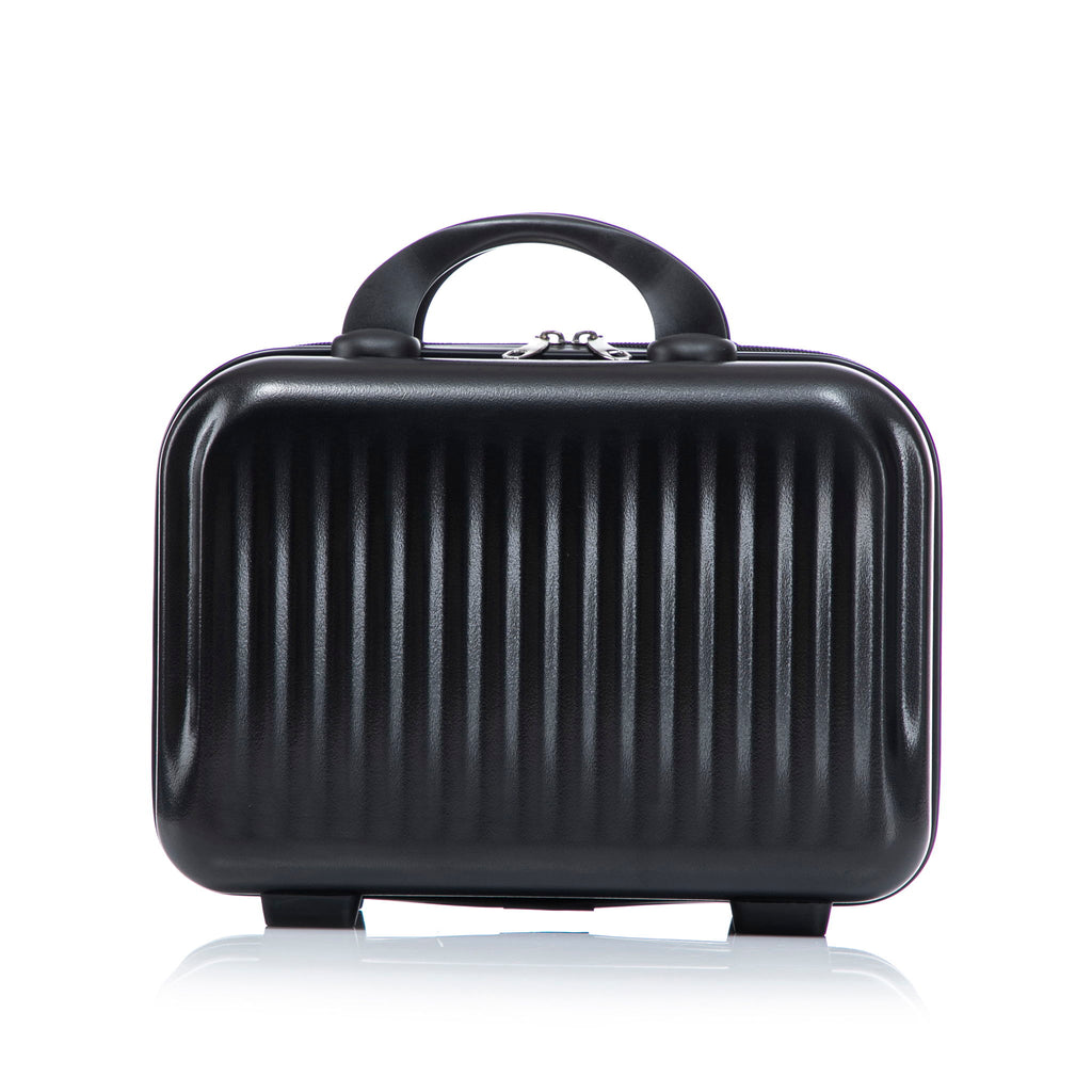 Luggage Set With Cosmetic Case, Combination Lock, Front Opening Design