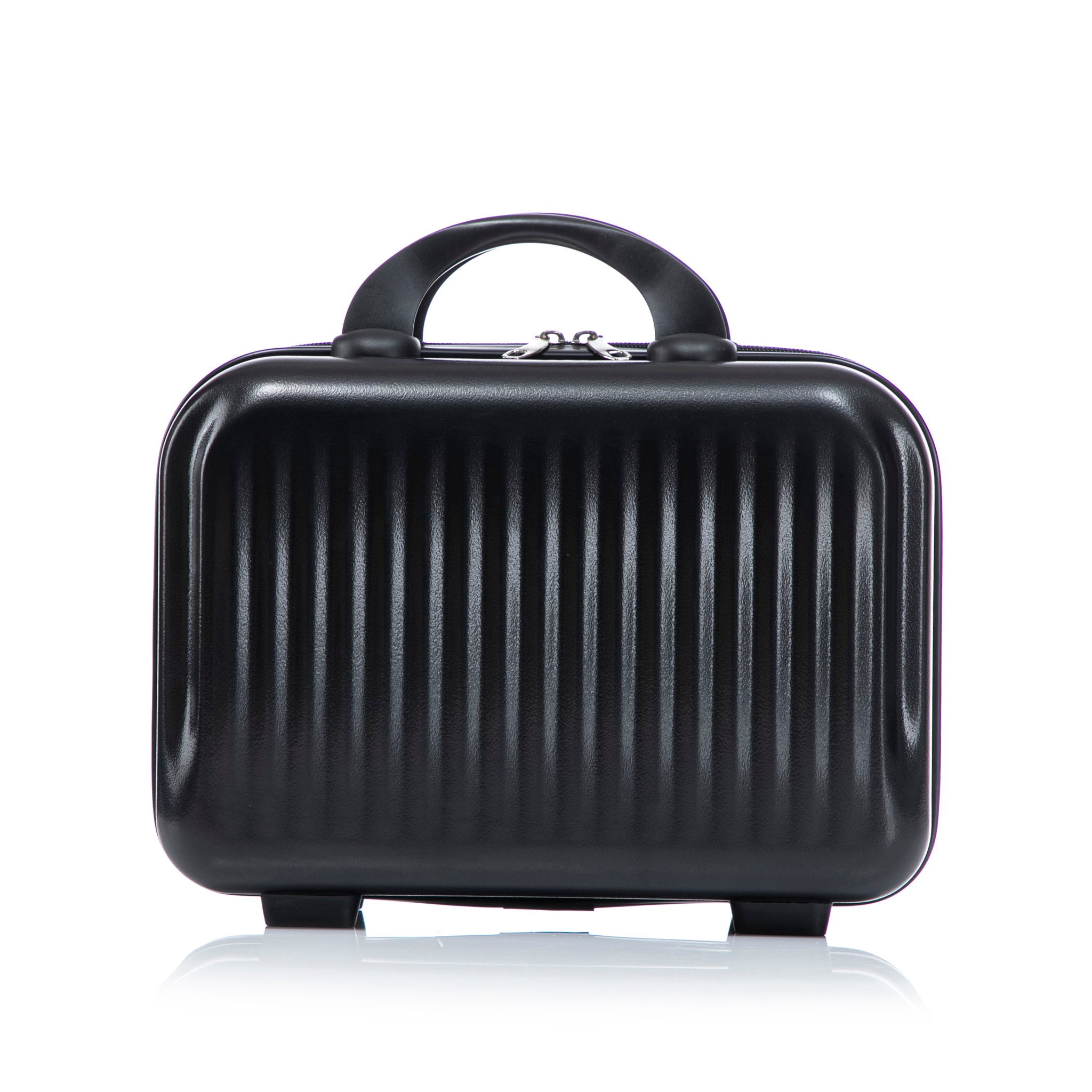 Luggage Set With Cosmetic Case, Combination Lock, Front Opening Design