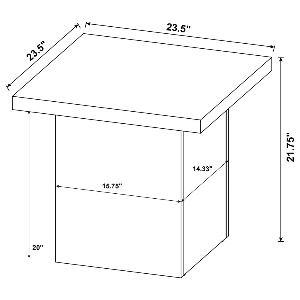 Eldridge - Coffee Table Set With Square Tops