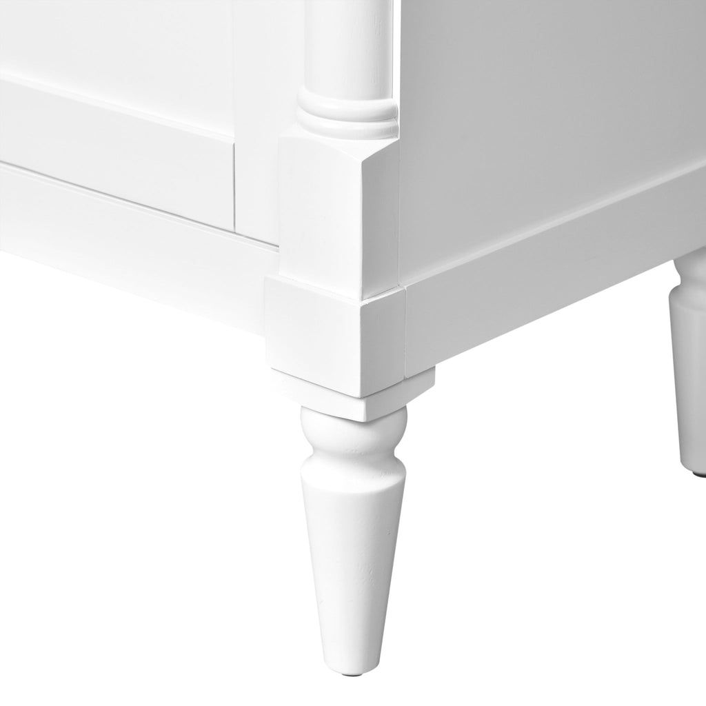 Bathroom Vanity With Sink, Storage Cabinet With Door, Drop In Sink, Compact Freestanding Design