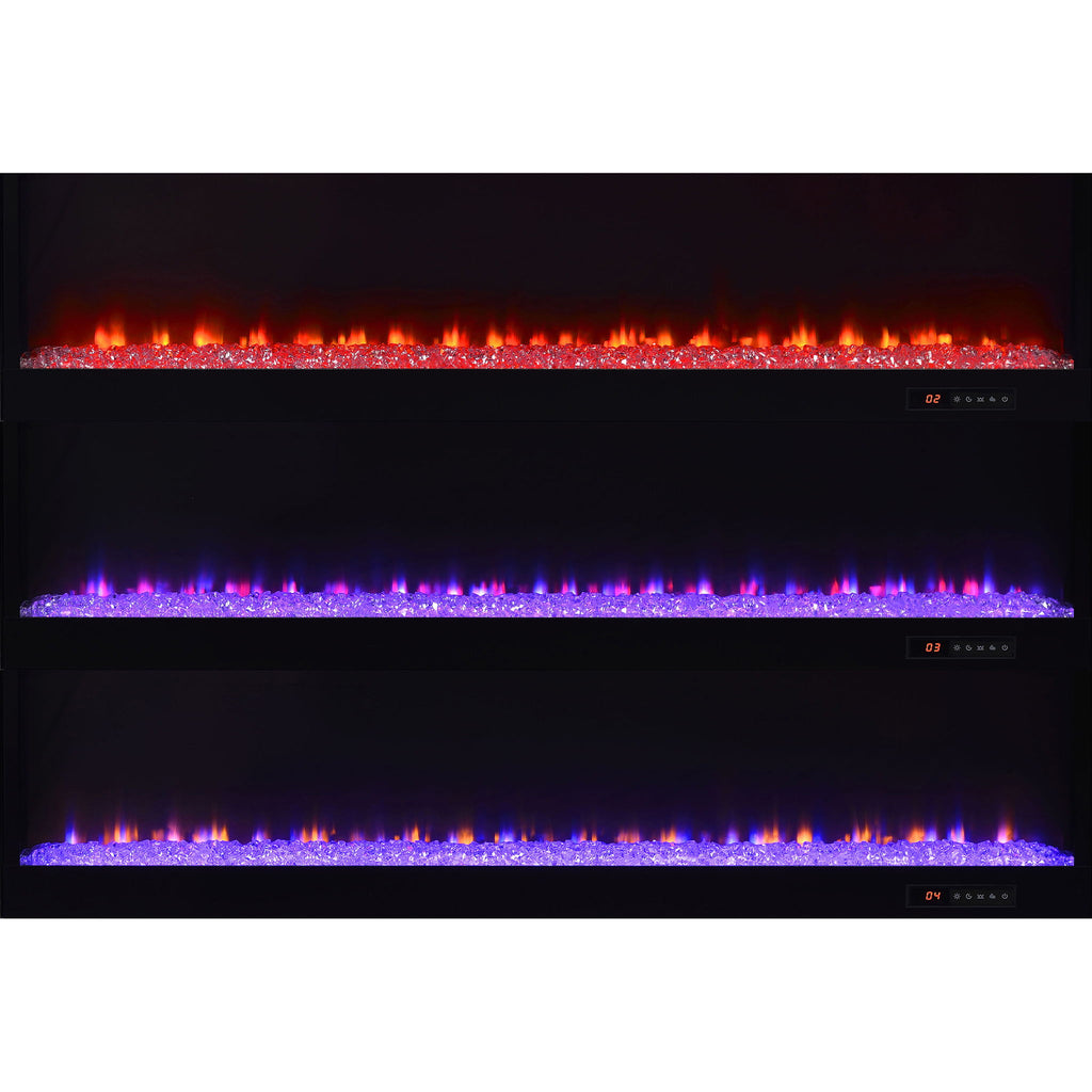 TV Stand Fireplace Console With Bluetooth Speaker