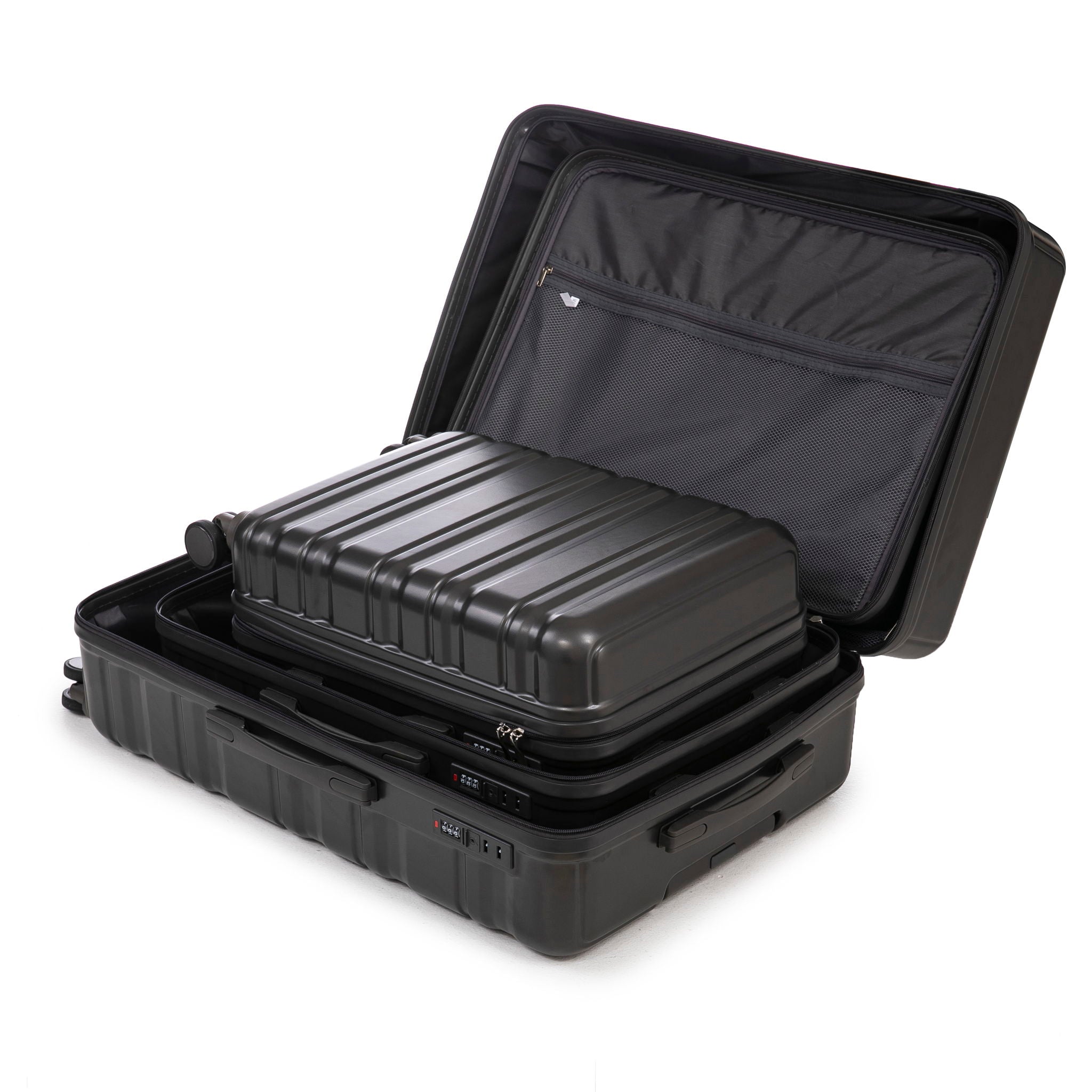 Tourist 3 Piece Luggage Set, Combination Lock, Durable Hard Shell With 360° Silent Wheels