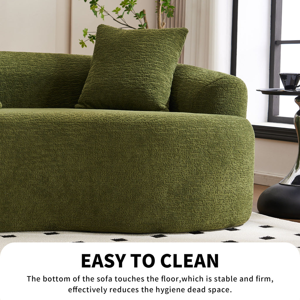 4 Seater Sofa With Fabric, 30D, 60 Hardness Full Sponge, 4 Pillow For Living Room, Home Furniture Sleeper Sectional Sofa For Apartment