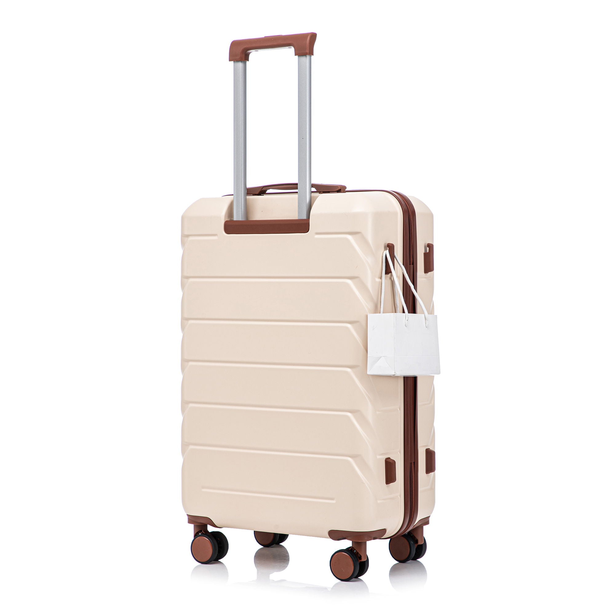 Hard Shell Luggage With Scratch Resistant Surface, 4 Wheels, Combination Lock & Side Hooks