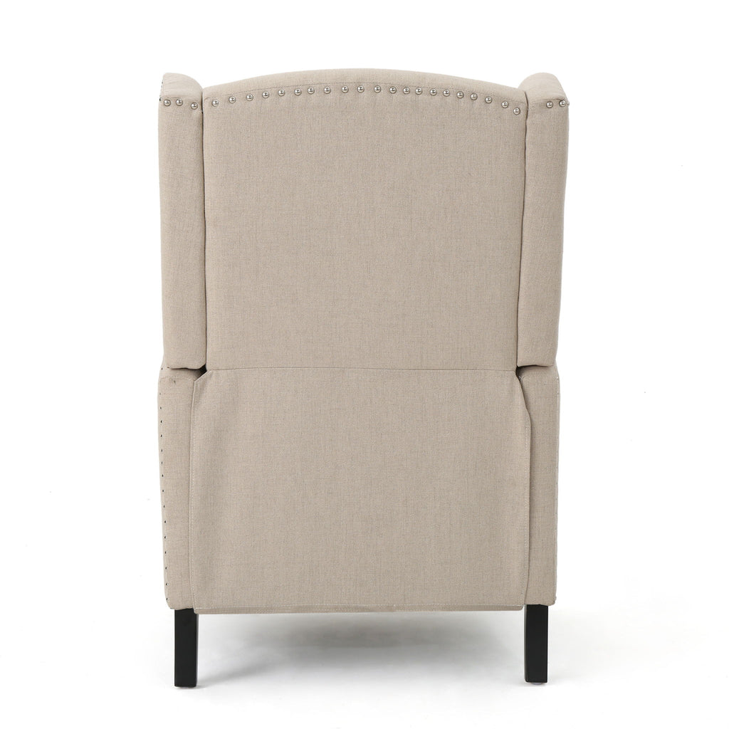 Westeros Wing Back Fabric Upholstered Recliner