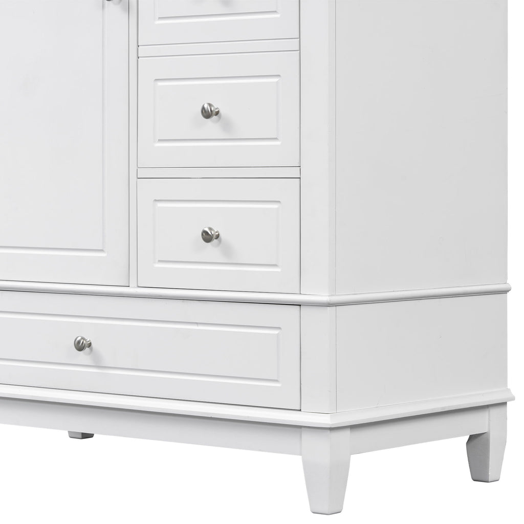 Modern Bathroom Vanity With Sink, 3 Drawers & Cabinet