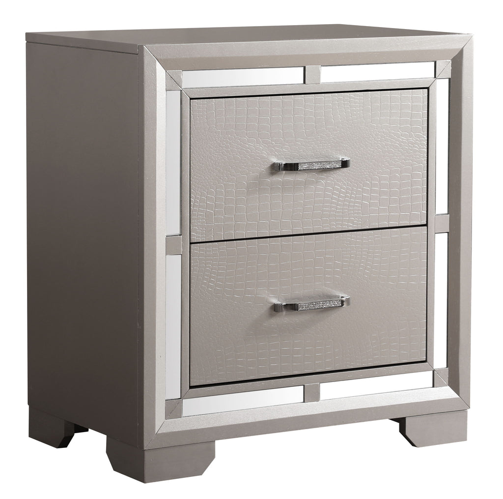 Elegant Nightstand - Champagne