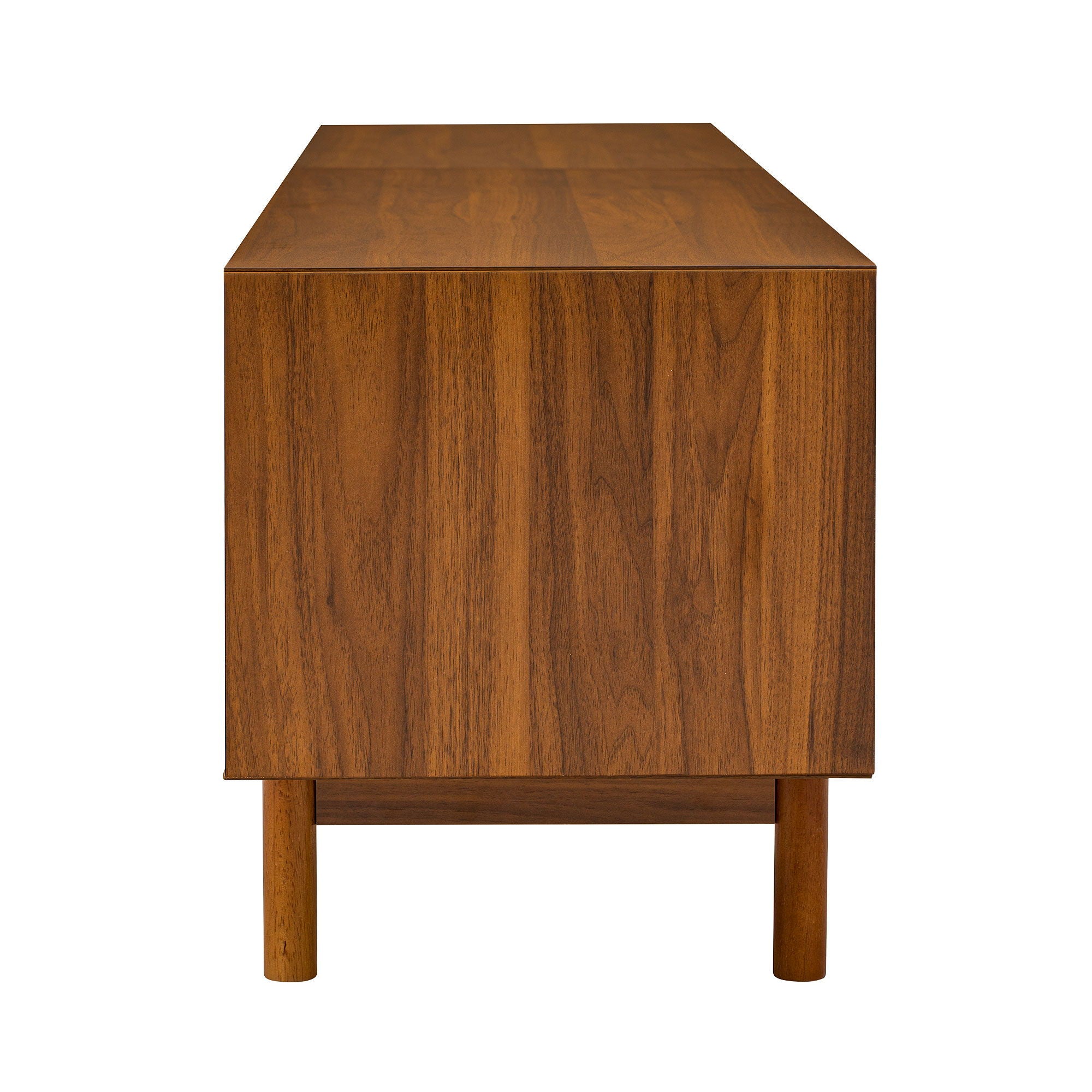 TV Stand For TVs Up To 85", Media Console With 2 Drawers - Walnut