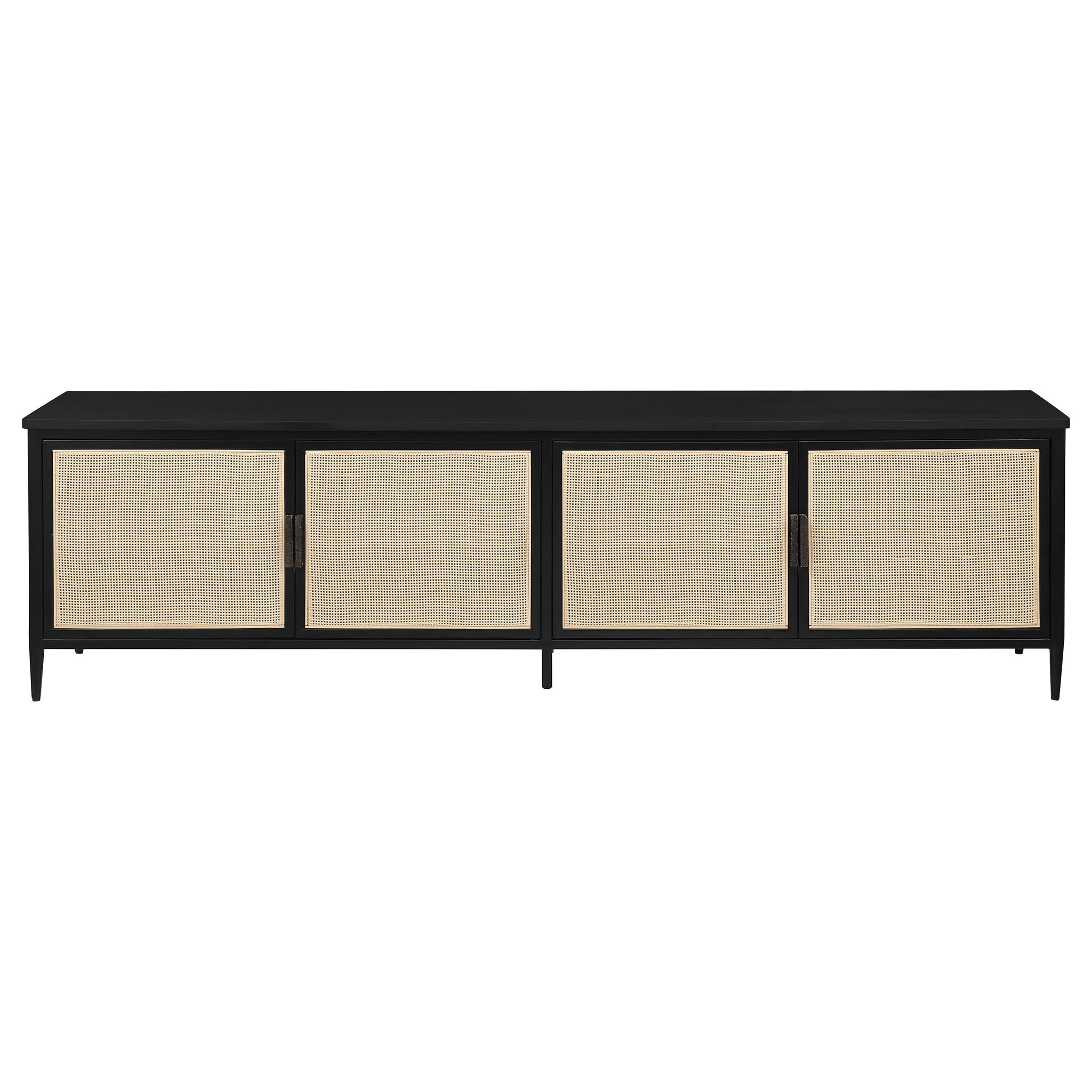 Kenneth - 4 Door TV Stand - Black