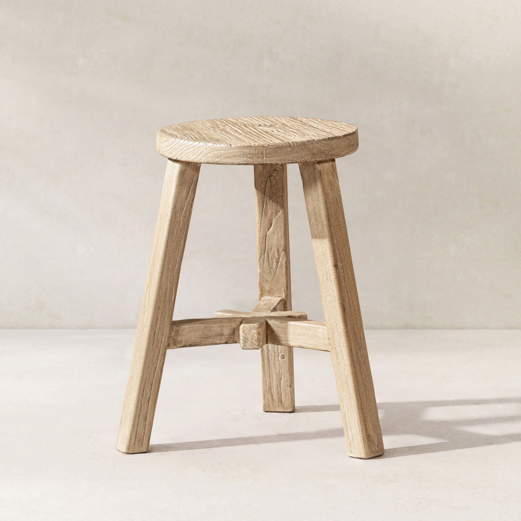 Linden - Round Stool - Light Brown