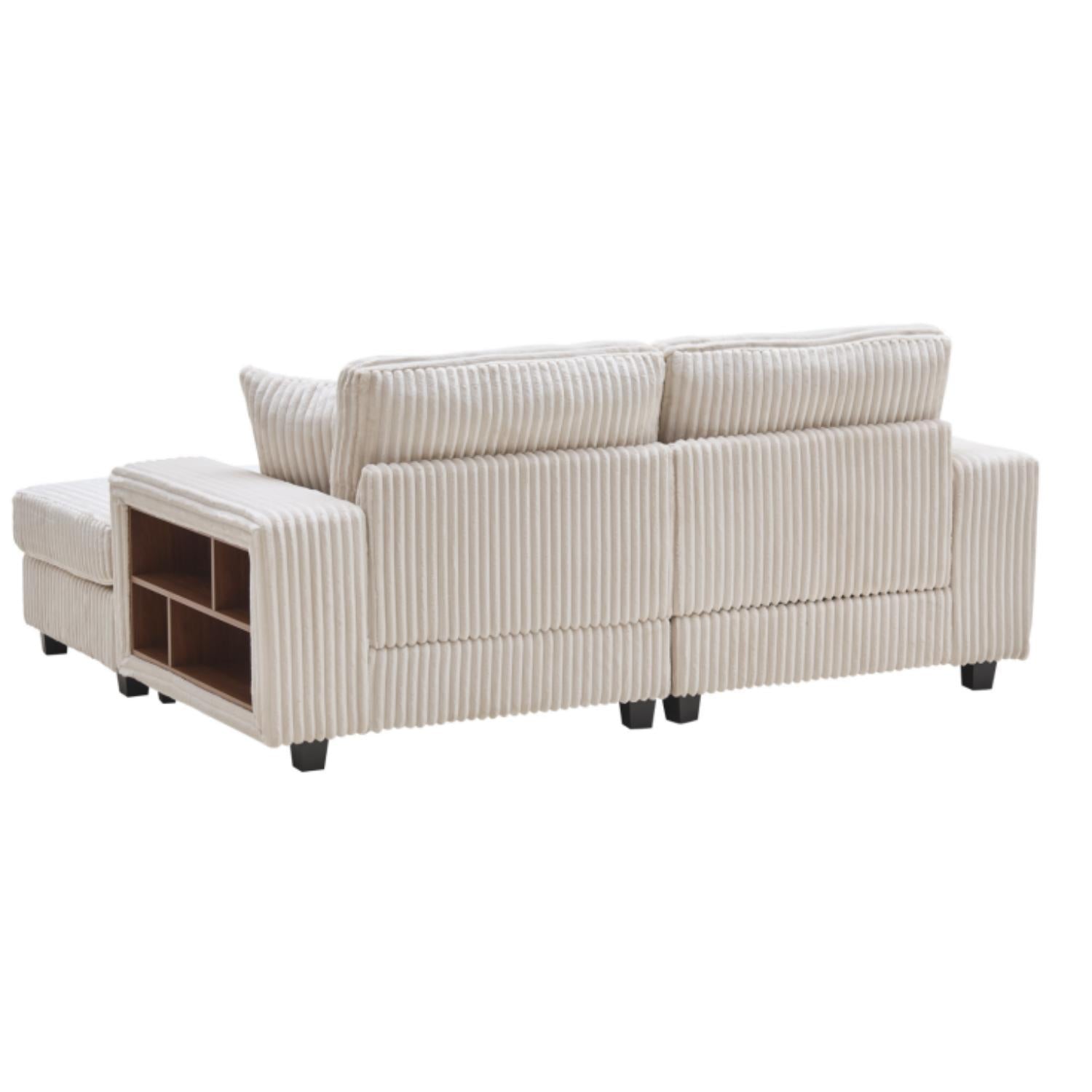 Convertible Sectional Sofa, Sleeper Oversized Living Room Lounge